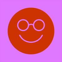 Nerd Face Icon Design vector