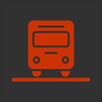 Oncoming Bus Icon Design vector
