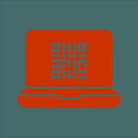 QR Code Scanner App Icon Design vector