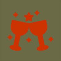 Wine Party Icon Design vector