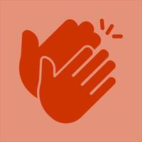 Clapping Hands Icon Design vector