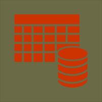 Table Data Icon Design vector