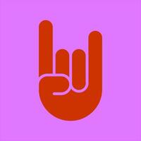 Sign of the Horns Icon Design vector
