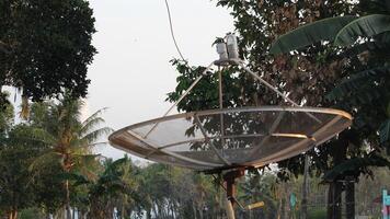 Large Parabolic Satellite Dish Antenna for Communication and Signal Reception photo