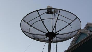 Large Parabolic Satellite Dish Antenna for Communication and Signal Reception photo