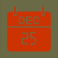 25 December Icon Design vector