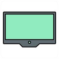 Television and device icon concept vector