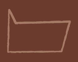 Rectangular shape dialog box color. Doodle clip art illustration. vector