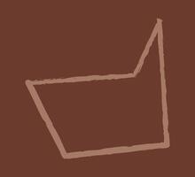 Rectangular dialog box color. Doodle clip art illustration. vector