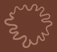 Speech bubble in the form of a spot color. Doodle clip art illustration. vector