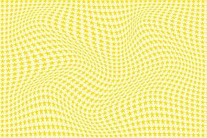 simple abstract yellow color creative small star wavy distort pattern a pattern of stars that are yellow and white vector