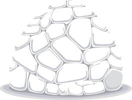 rocks color white vector