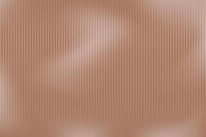 Mocha mousse color reeded glass background. Glassmorphism colorful ribbed vertical stripes texture banner 2025 year. vector