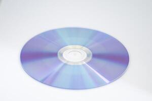 CD Compact Disk with a white background. photo