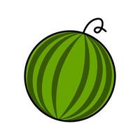flat watermelon illustration vector