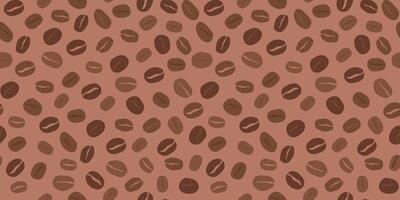 Seamless pattern with coffee beans. Abstract print. vector