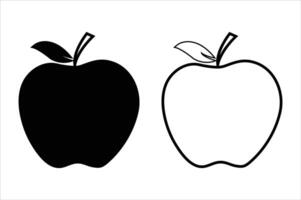 Apple icon isolated on white background vector