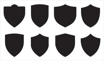 Shield icon. heraldic shield set design a illustration vector