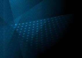 Dark blue tech abstract background vector