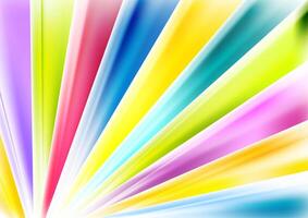 Bright abstract multicolored beams background vector
