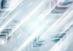 Abstract blue tech futuristic arrows background vector