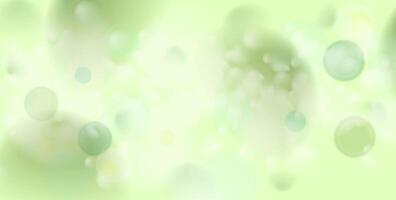 Light green abstract shiny bokeh background vector