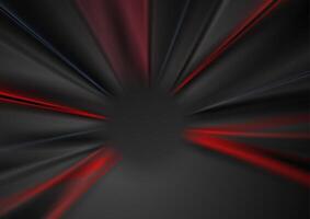 Abstract dark red and black blurred beams background vector