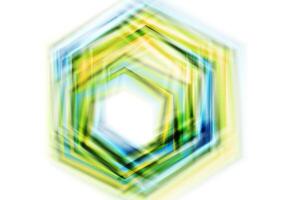Colorful hexagon abstract shapes background vector