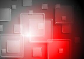 Abstract tech geometric squares background vector