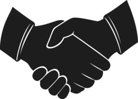 Handshake Icon - Business Agreement Symbol vector