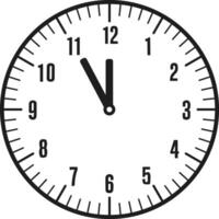 Detailed Clock with Minute Markers - Illustration for Countdown and Time Themes vector