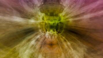 Abstract image of a flower with a green and yellow background video