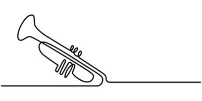 continuous one line drawing art doodle saxophone vector