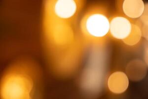 Abstract minimal orange yellow and dark brown random blur bokeh for elegant element background. photo