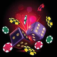 Game Dices, Pegs dice, token, Background. vector