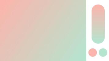 Salmon and mint gradient background with light blurred pattern. Abstract illustration with gradient blur design. Blurred colored abstract background. Colorful gradient illustration vector