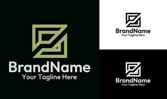 Modern Geometric Trading Logo for Business and Finance Branding vector