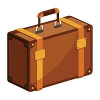 An illustration of a suitcase on a white background vector