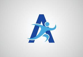 Initial Alphabet Letter A logo design, design concept vector