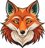 Majestic Fox Head Illustration Available on EPS File vector