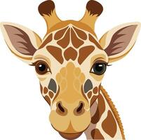 Iconic Giraffe Head Artwork Available on EPS File vector