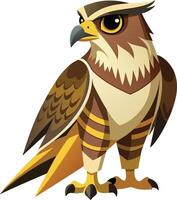 Intriguing Falcon Bird Design Available on EPS File vector
