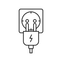 Electrical Socket Outline Icon vector