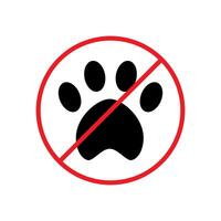 no pets allowed icon sign vector