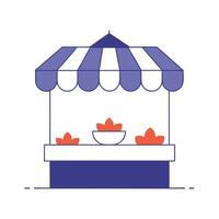 Glossy background of a traditional Labh Pancham market scene vector