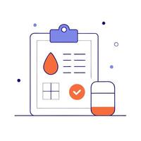 Glossy background featuring a diabetes care package with essential tools vector