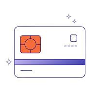 Holographic credit card with Labh Pancham symbol and copy space vector
