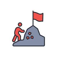 achieve icon. .Editable stroke.linear style sign for use web design,logo.Symbol illustration. vector