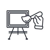 canvas icon. .Editable stroke.linear style sign for use web design,logo.Symbol illustration. vector