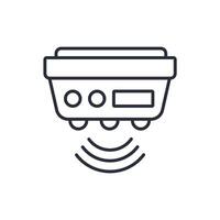 motion sensor icon. .Editable stroke.linear style sign for use web design,logo.Symbol illustration. vector